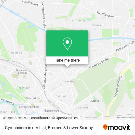 Gymnasium in der List map