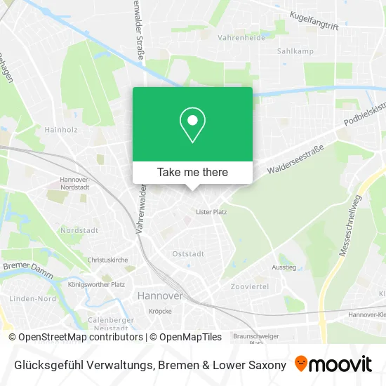 Карта Glücksgefühl Verwaltungs