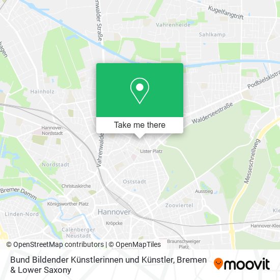 Bund Bildender Künstlerinnen und Künstler map