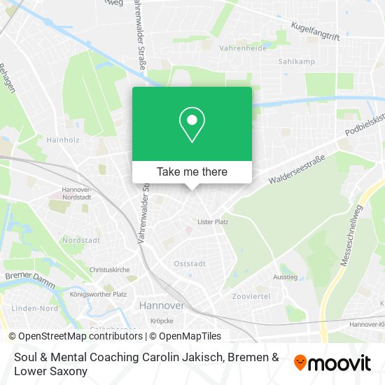Soul & Mental Coaching Carolin Jakisch map