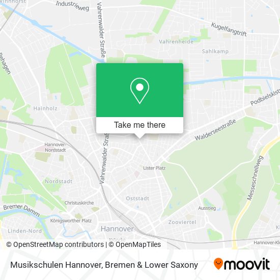Musikschulen Hannover map