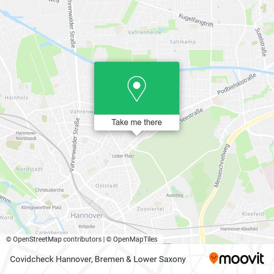 Covidcheck Hannover map