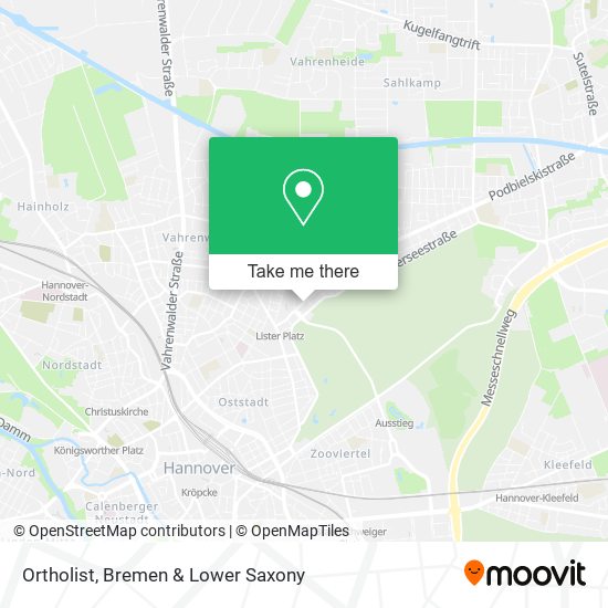 Ortholist map