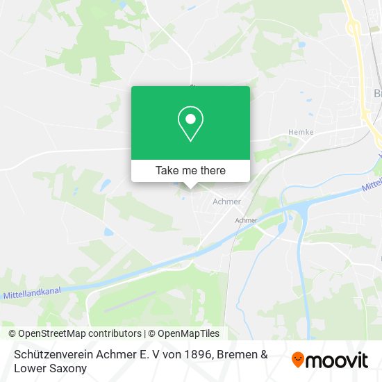 Schützenverein Achmer E. V von 1896 map