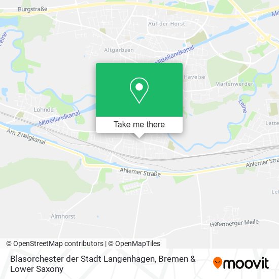 Blasorchester der Stadt Langenhagen map