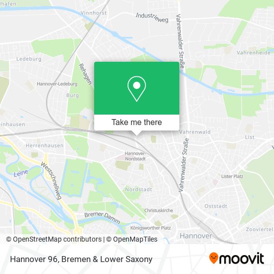 Hannover 96 map