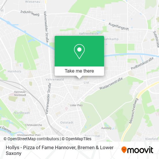 Hollys - Pizza of Fame Hannover map