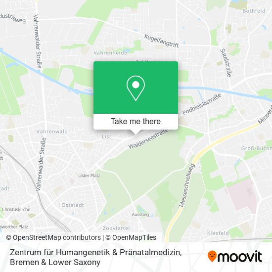 Zentrum für Humangenetik & Pränatalmedizin map