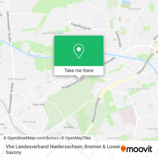 Vbe Landesverband Niedersachsen map