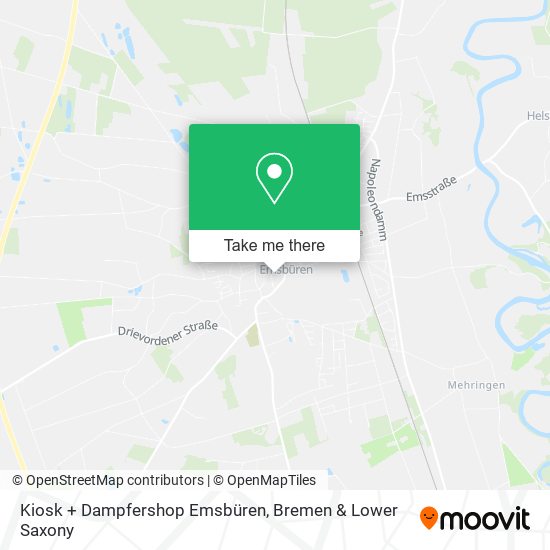 Kiosk + Dampfershop Emsbüren map