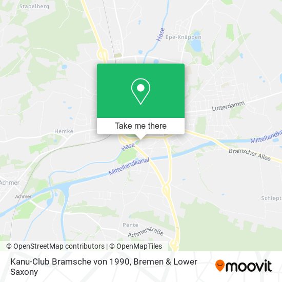 Kanu-Club Bramsche von 1990 map