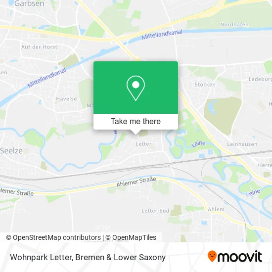 Wohnpark Letter map