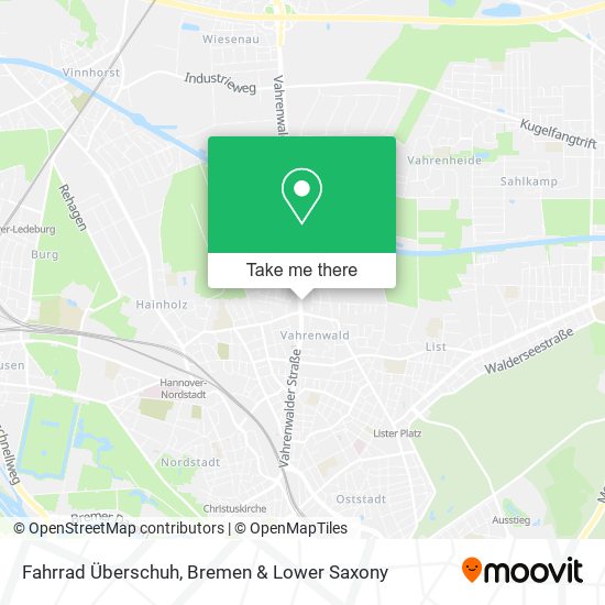 Fahrrad Überschuh map