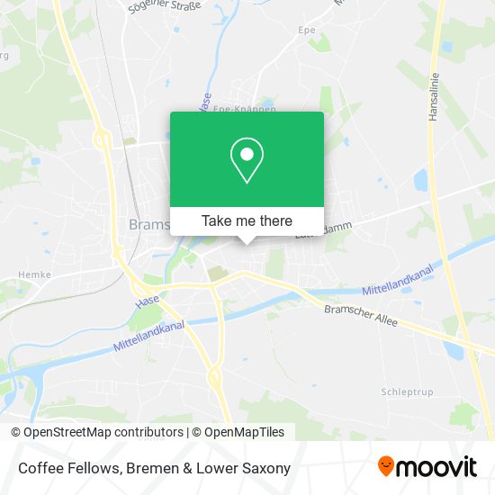 Coffee Fellows map