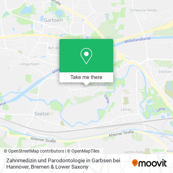 Карта Zahnmedizin und Parodontologie in Garbsen bei Hannover