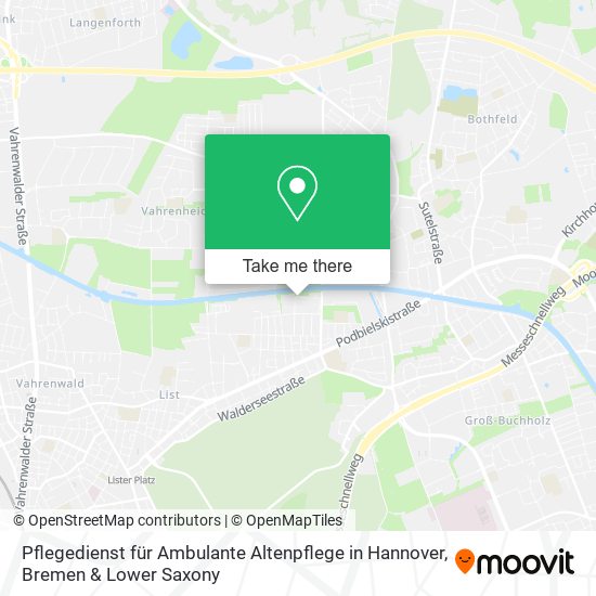 Pflegedienst für Ambulante Altenpflege in Hannover map