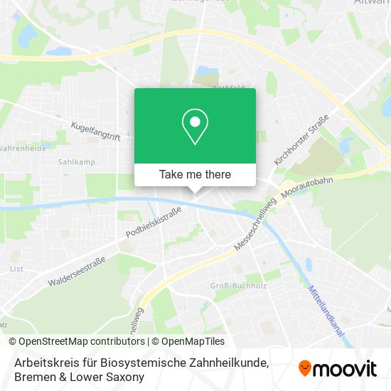 Arbeitskreis für Biosystemische Zahnheilkunde map