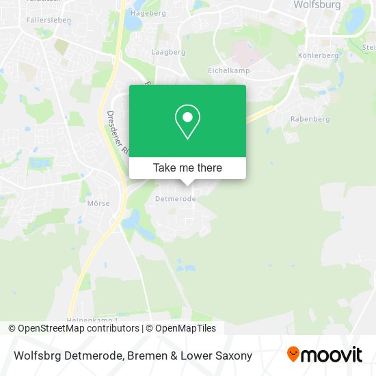 Wolfsbrg Detmerode map
