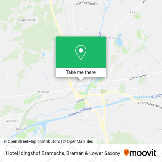 Hotel Idingshof Bramsche map