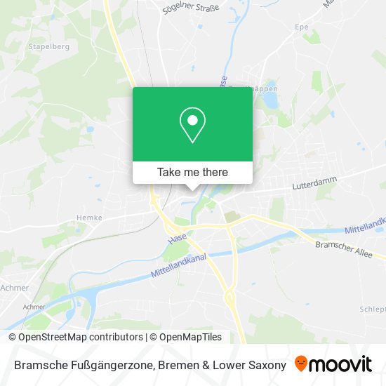Bramsche Fußgängerzone map
