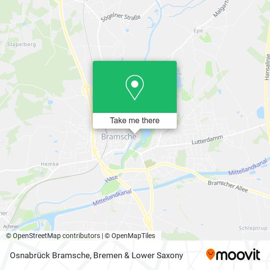 Osnabrück Bramsche map