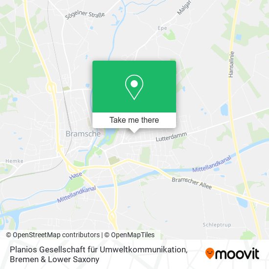 Planios Gesellschaft für Umweltkommunikation map