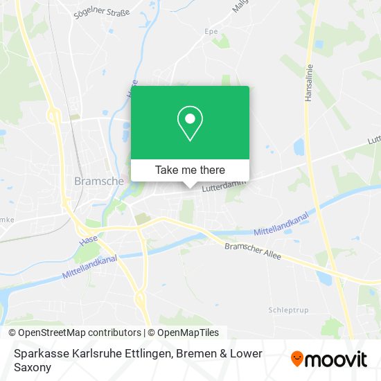 Sparkasse Karlsruhe Ettlingen map