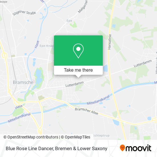 Blue Rose Line Dancer map