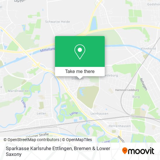 Sparkasse Karlsruhe Ettlingen map