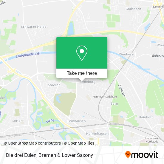 Die drei Eulen map