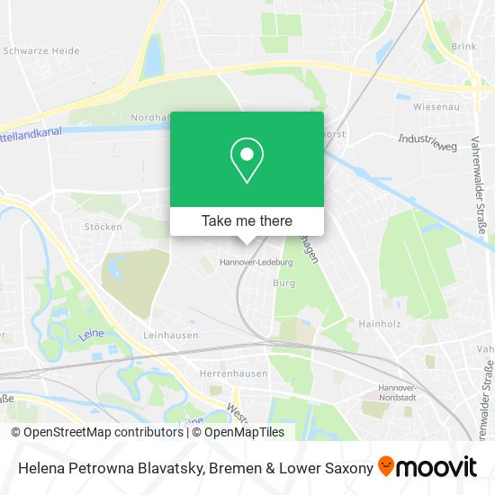Helena Petrowna Blavatsky map