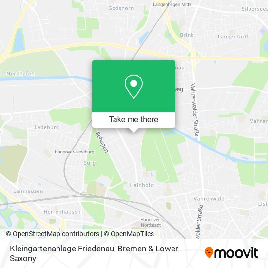 Kleingartenanlage Friedenau map