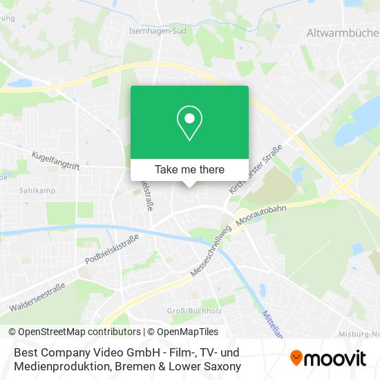 Best Company Video GmbH - Film-, TV- und Medienproduktion map