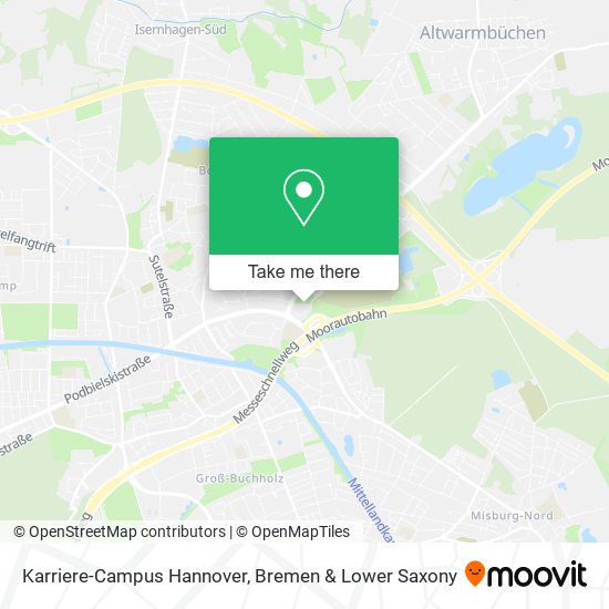 Karriere-Campus Hannover map