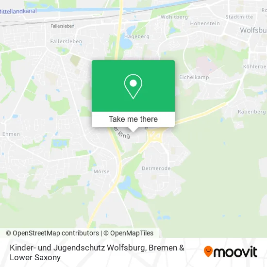 Kinder- und Jugendschutz Wolfsburg map