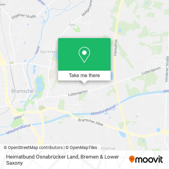 Heimatbund Osnabrücker Land map