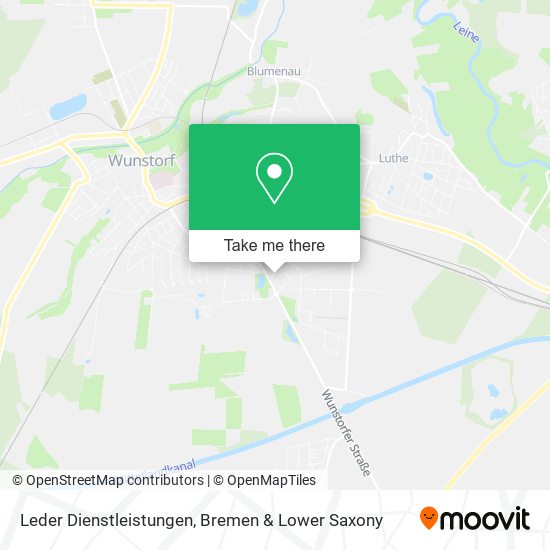 Leder Dienstleistungen map