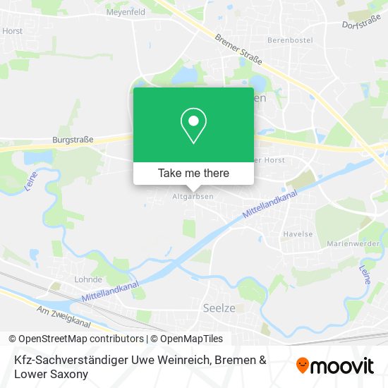 Kfz-Sachverständiger Uwe Weinreich map