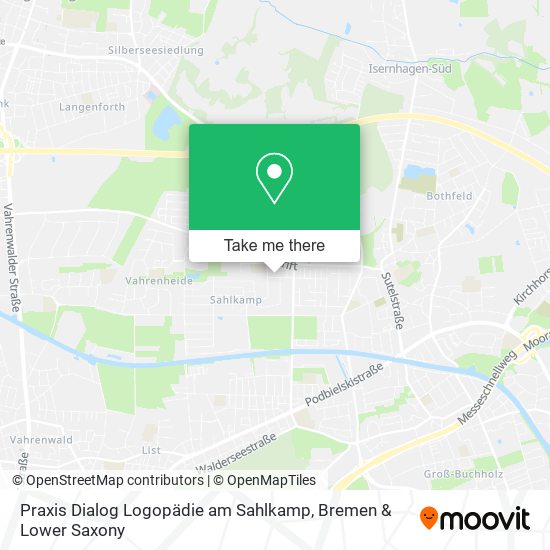 Карта Praxis Dialog Logopädie am Sahlkamp