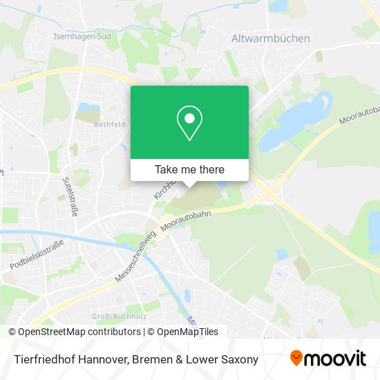Tierfriedhof Hannover map