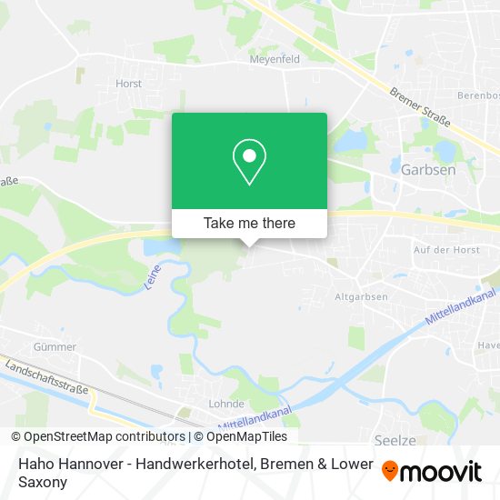 Haho Hannover - Handwerkerhotel map