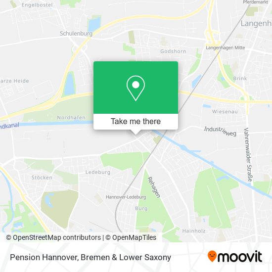 Pension Hannover map