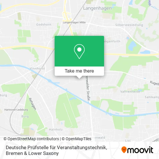 Карта Deutsche Prüfstelle für Veranstaltungstechnik