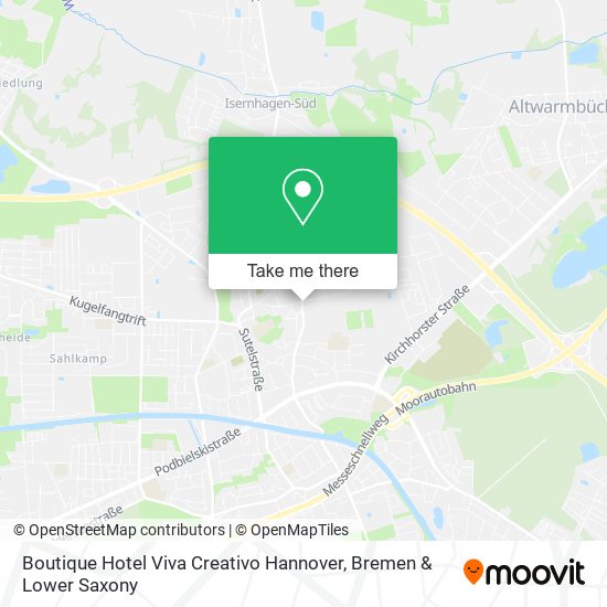 Boutique Hotel Viva Creativo Hannover map