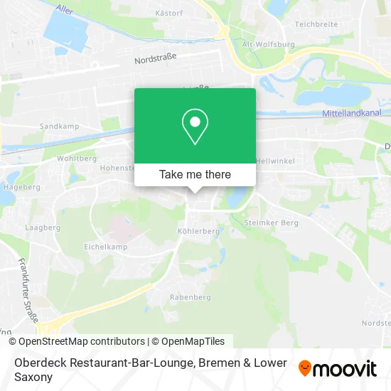 Карта Oberdeck Restaurant-Bar-Lounge
