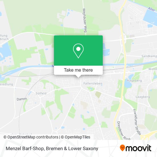 Menzel Barf-Shop map