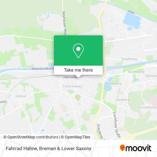 Fahrrad Hahne map