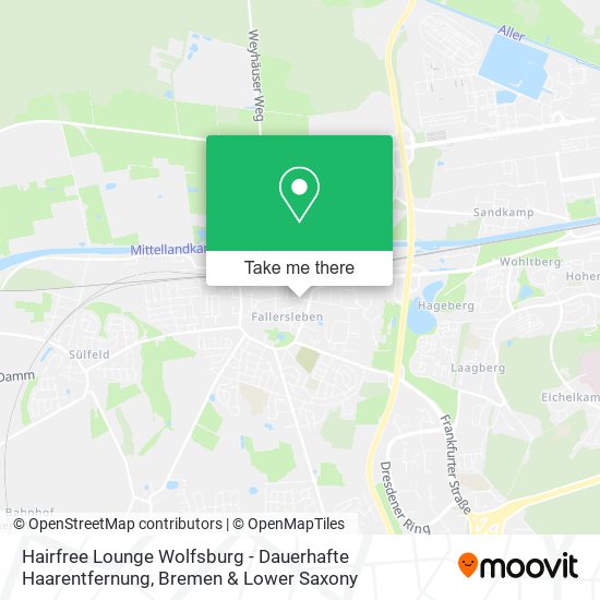 Hairfree Lounge Wolfsburg - Dauerhafte Haarentfernung map