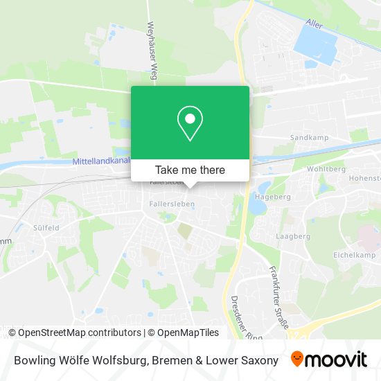 Bowling Wölfe Wolfsburg map