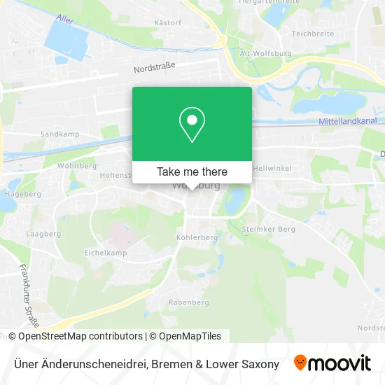 Карта Üner Änderunscheneidrei